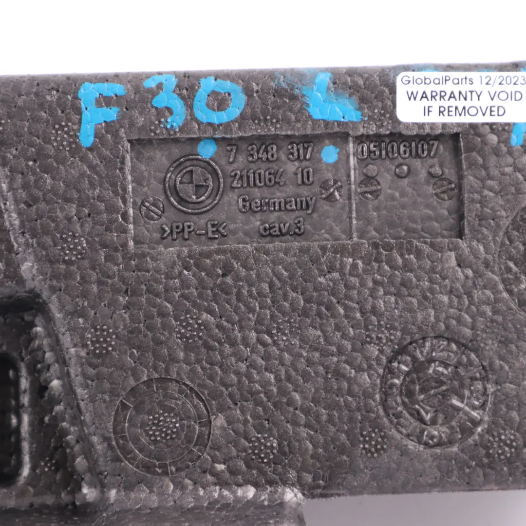 Trunk Floor Foam BMW F30 330e Left N/S Side Member Pad Trim Panel to with Part number 7348317 Trunk Floor Foam BMW F30 330e Left N/S Side Member Pad Trim Panel - SKU 7348317 - Part number 7348317