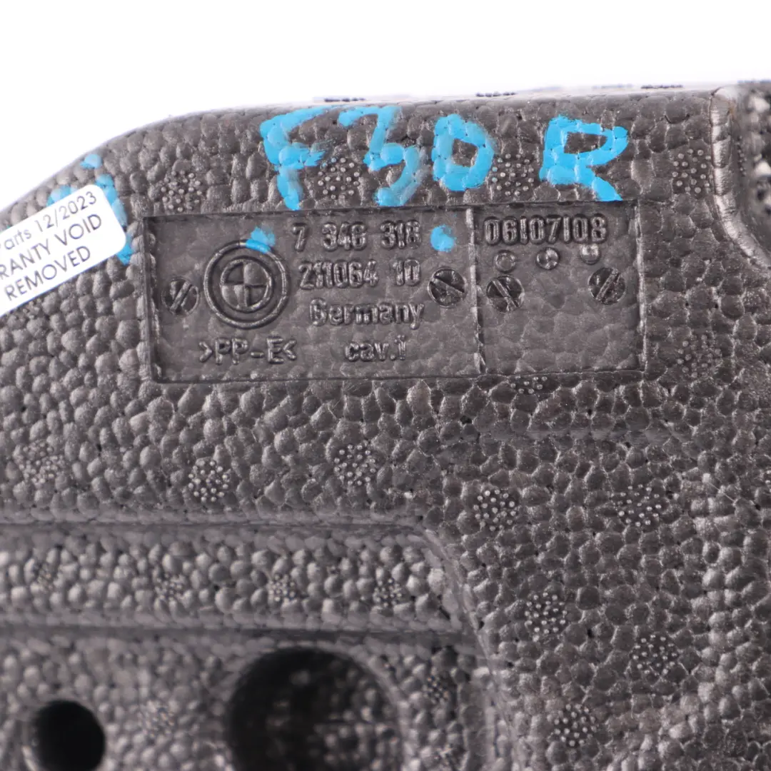 Trunk Floor Foam BMW F30 330e Right O/S Side Member Pad Trim Panel to with Part number 7348317 Trunk Floor Foam BMW F30 330e Right O/S Side Member Pad Trim Panel - SKU 7348318 - Part number 7348317