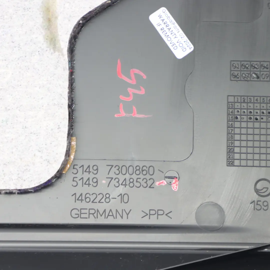 BMW F45 Boot Trunk Lid Tailgate Lower Interior Trim Panel Covering - SKU 7348532-1 - Part number 7348532