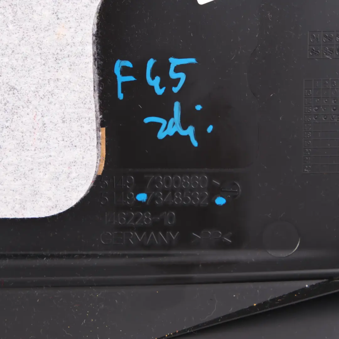 Kofferraumdeckel Heckklappe untere Innenverkleidung Verkleidung für BMW F45 mit Teilenummer 7348532 BMW F45 Kofferraumdeckel Heckklappe untere Innenverkleidung Verkleidung - SKU 7348532 - Teilenummer 7348532