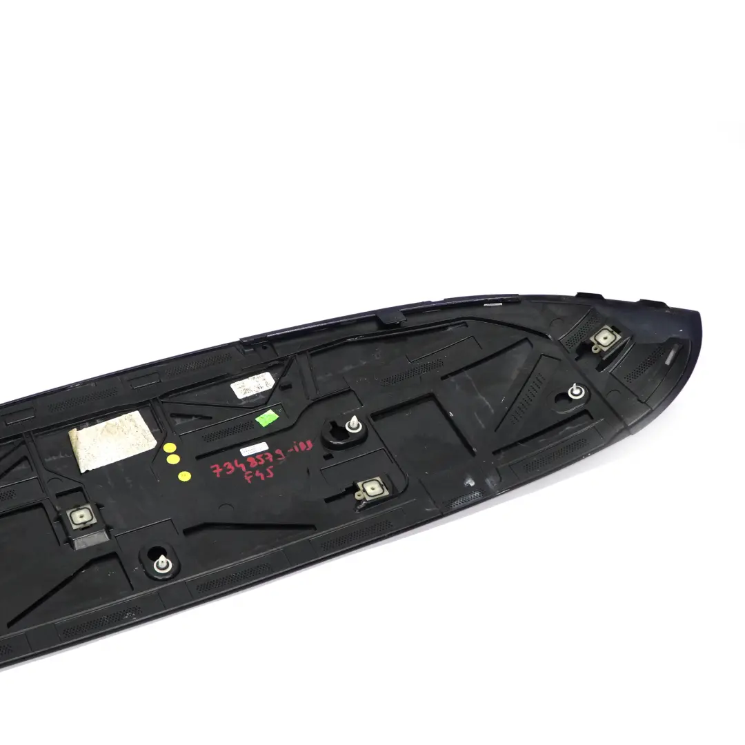 Alerón trasero Tapa superior maletero Panel portón trasero Azul Imperial para BMW F45 con número de pieza 7348579 BMW F45 Alerón trasero Tapa superior maletero Panel portón trasero Azul Imperial - SKU 7348579-IBB - Número de pieza 7348579