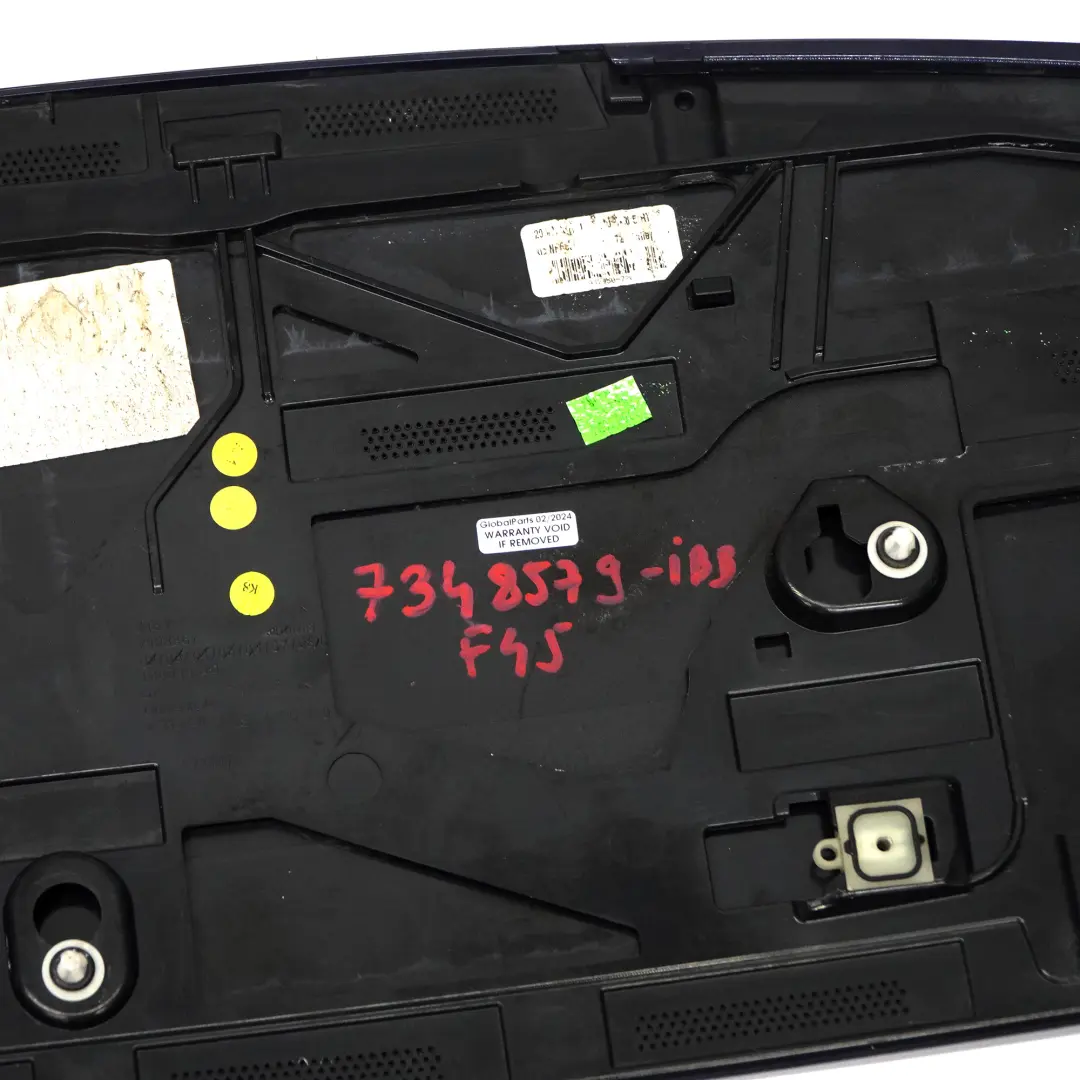 Alerón trasero Tapa superior maletero Panel portón trasero Azul Imperial para BMW F45 con número de pieza 7348579 BMW F45 Alerón trasero Tapa superior maletero Panel portón trasero Azul Imperial - SKU 7348579-IBB - Número de pieza 7348579