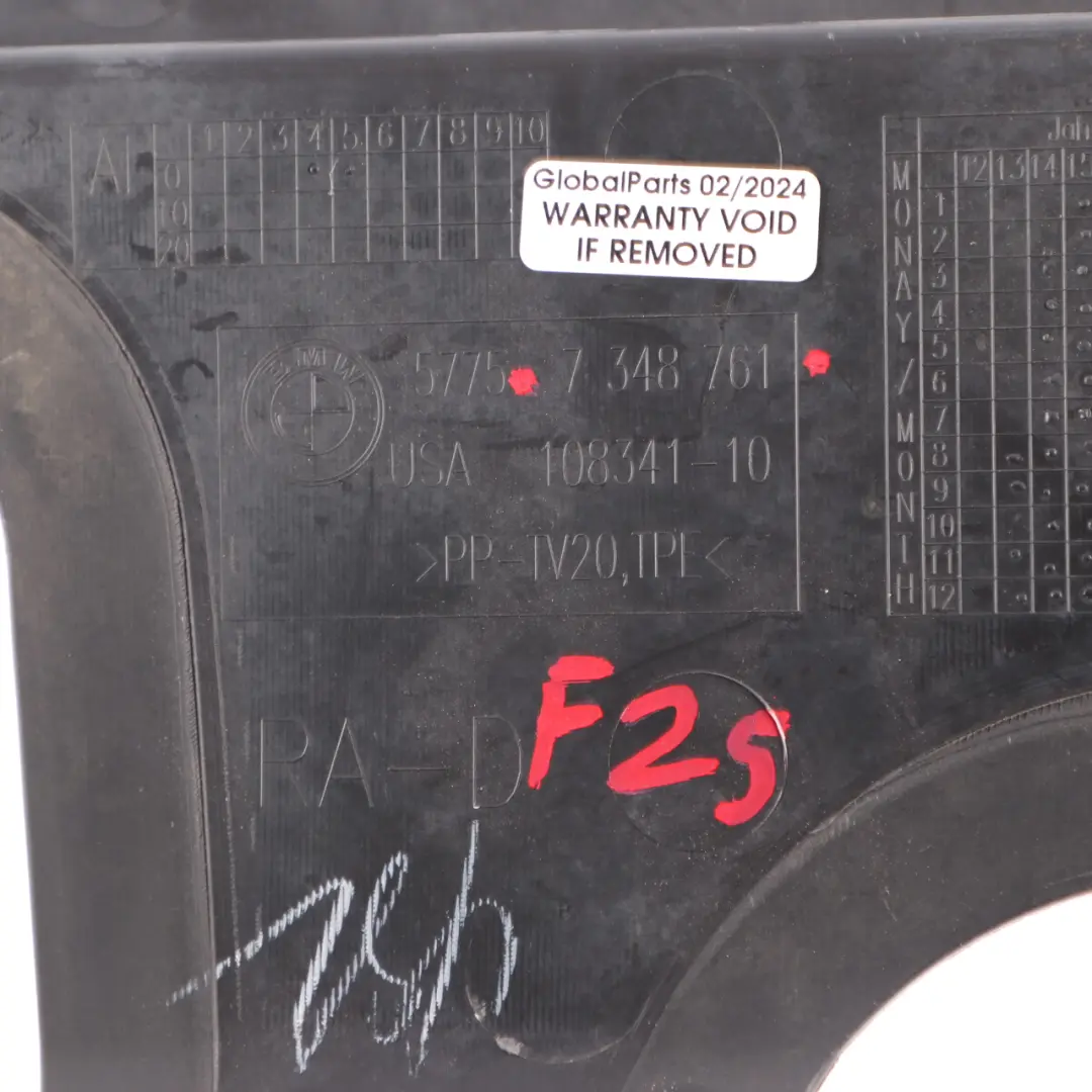 BMW X3 F25 X4 F26 Lenkradträger Links Abdeckung Panel Isolierung - SKU 7348761 - Teilenummer 7348761