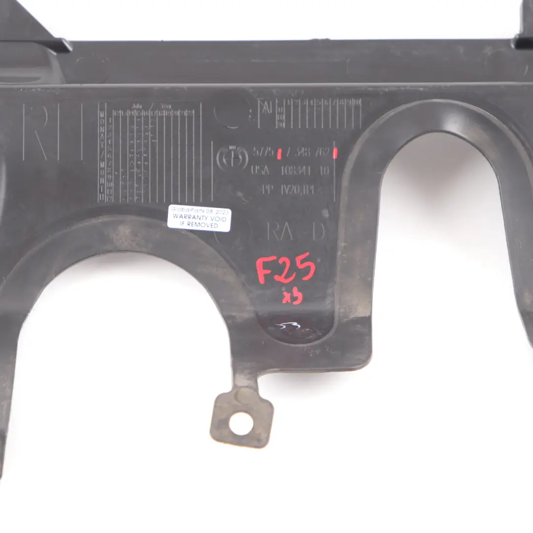 BMW X3 F25 X4 F26 Crémaillère de direction Panneau recouvrement droit Isolation - SKU 7348762 - Numéro de pièce 7348762