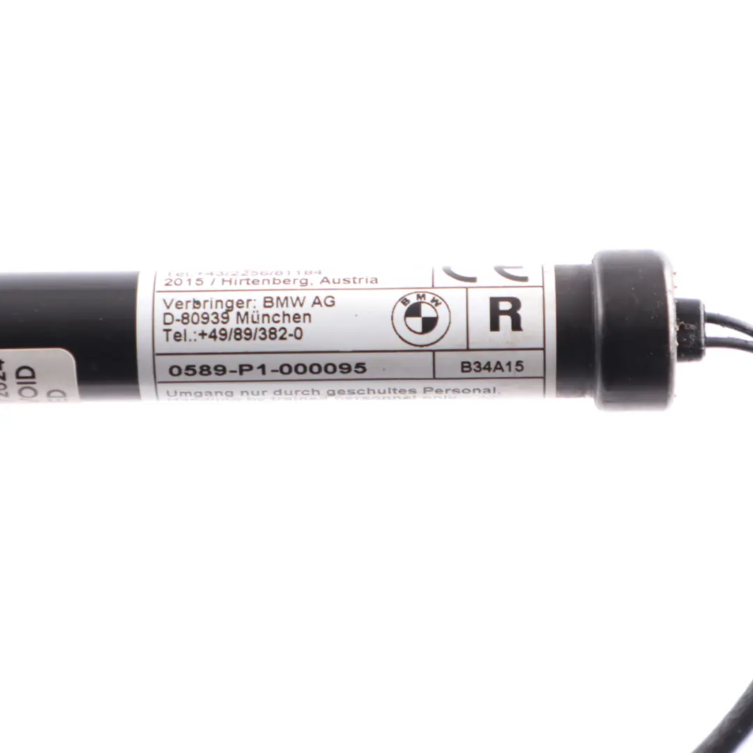 Attuatore cerniera del cofano protezione pedoni destra per BMW F46 con numero di parte 7348856 BMW F46 Attuatore cerniera del cofano protezione pedoni destra - SKU 7348856 - Numero di parte 7348856