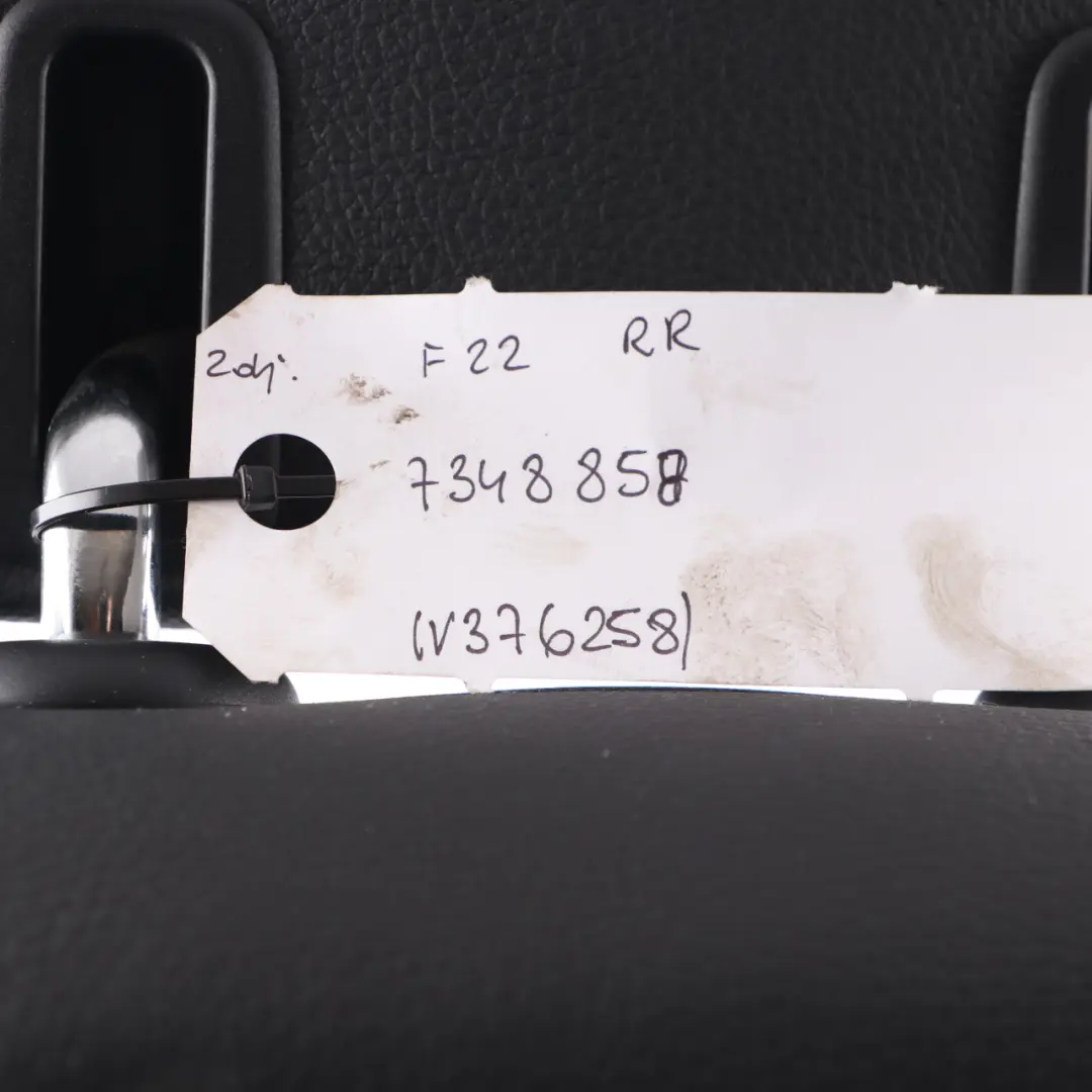 BMW F22 Rücksitz Rechts Rückenlehne Abdeckung Leder Dakota Schwarz - SKU 7348858 - Teilenummer 7348858