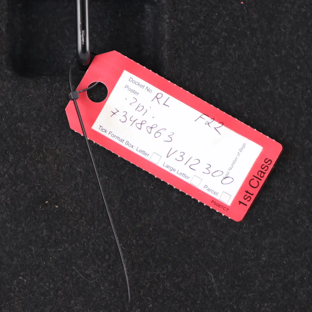 BMW F22 Rücksitz Links Rückenlehne Abdeckung Leder Koralle Rot - SKU 7348863 - Teilenummer 7348863