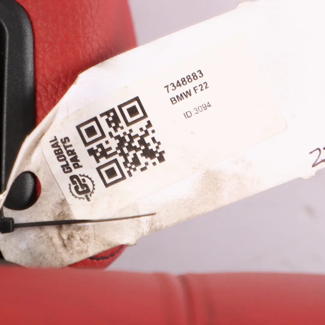 BMW F22 Asiento Trasero Izquierdo Funda Respaldo Cuero Coral Rojo - SKU 7348883 - Número de pieza 7348863