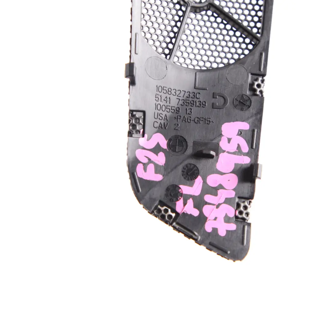 Speaker Cover BMW X3 F25 X4 F26 Trim Door Card Black Front Left N/S 7359139 to with Part number 7348959 Speaker Cover BMW X3 F25 X4 F26 Trim Door Card Black Front Left N/S 7359139 - SKU 7348959 - Part number 7348959