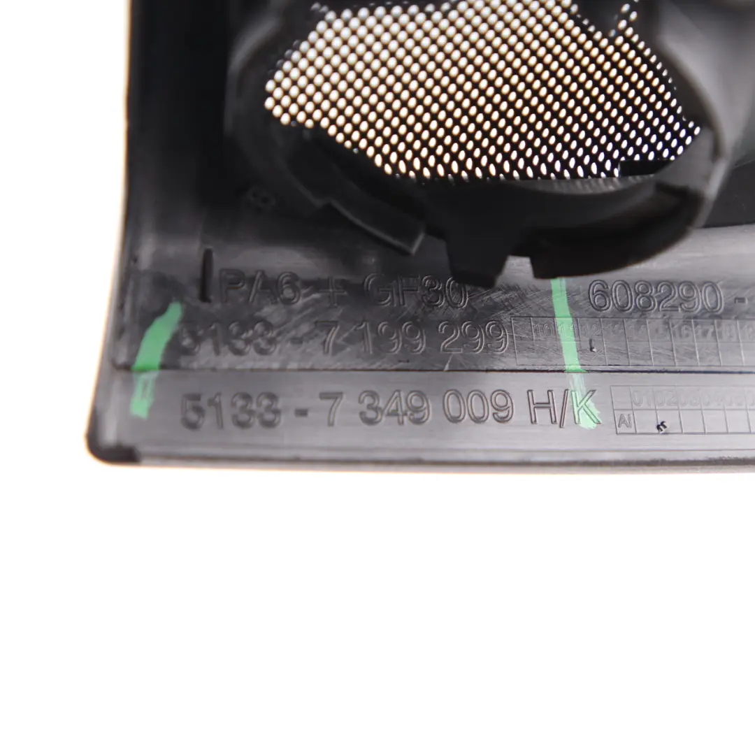  Cache Haut-parleur BMW F10 F11 LCI Moulure d'angle Triangle Miroir Gauche - SKU 7349009 - Numéro de pièce 7349009