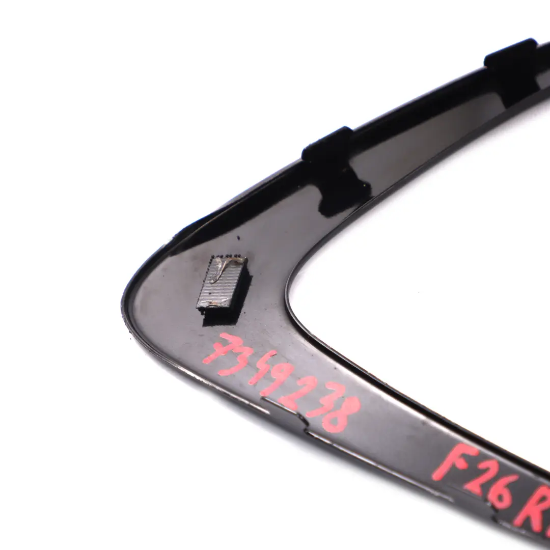 Copertura striscia posteriore finestrino laterale lucentezza per BMW X4 F26 con numero di parte 7349238 BMW X4 F26 Copertura striscia posteriore finestrino laterale lucentezza - SKU 7349238 - Numero di parte 7349238