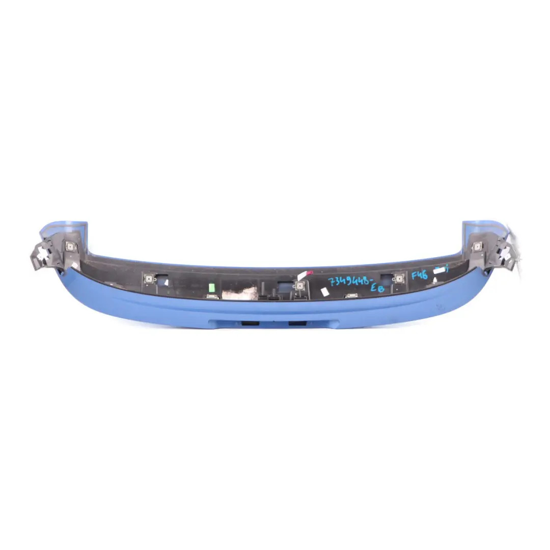 BMW F46 Gran Tourer Rear Spoiler Upper Trunk Lid Panel Estorilblau Blue - B45 - SKU 7349448-EB - Part number 7349448