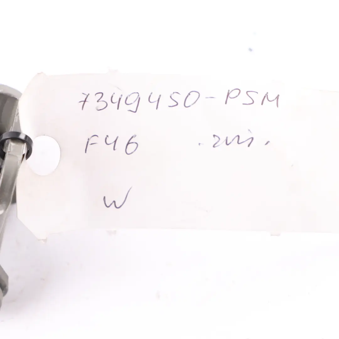 Hinge BMW F46 Trunk Lid Hinge Right O/S Platinum Silver Metallic - C08 to with Part number 7349450 Hinge BMW F46 Trunk Lid Hinge Right O/S Platinum Silver Metallic - C08 - SKU 7349450-PSM - Part number 7349450