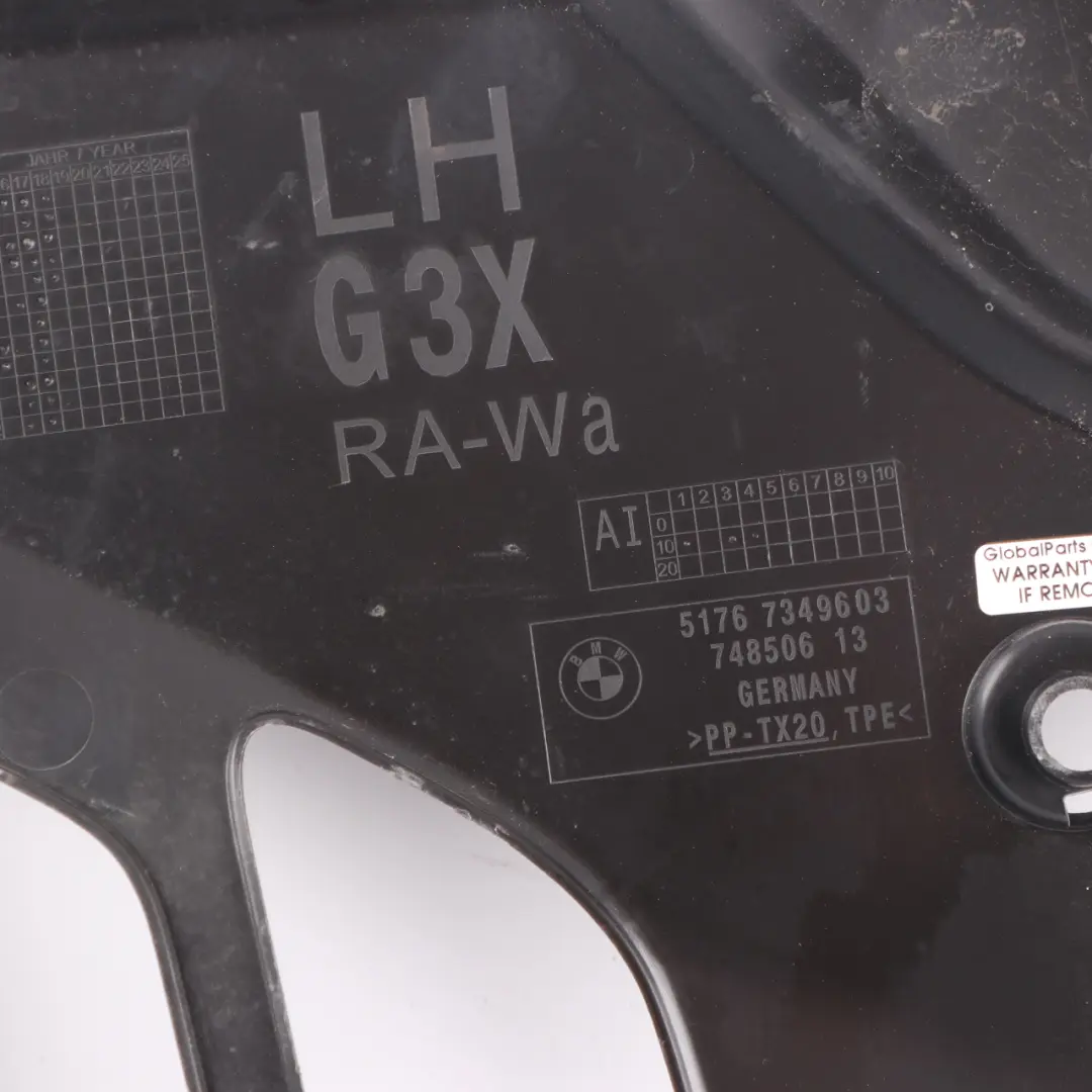 Upper Left N/S Engine Compartment Cover Scuttle Panel to Cover BMW G30 G31 with Part number 7349603 Cover BMW G30 G31 Upper Left N/S Engine Compartment Cover Scuttle Panel - SKU 7349603 - Part number 7349603