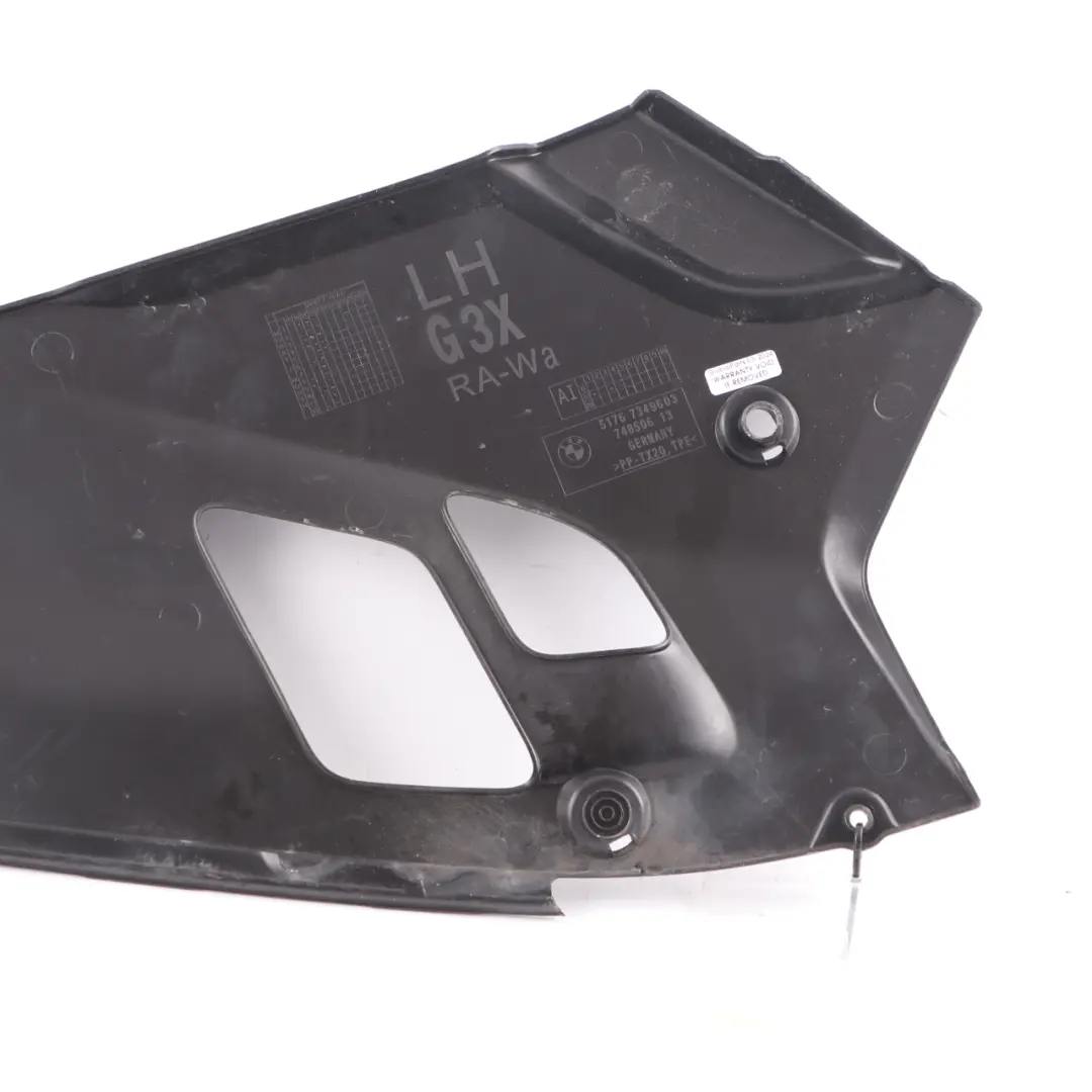 Upper Left N/S Engine Compartment Cover Scuttle Panel to Cover BMW G30 G31 with Part number 7349603 Cover BMW G30 G31 Upper Left N/S Engine Compartment Cover Scuttle Panel - SKU 7349603 - Part number 7349603