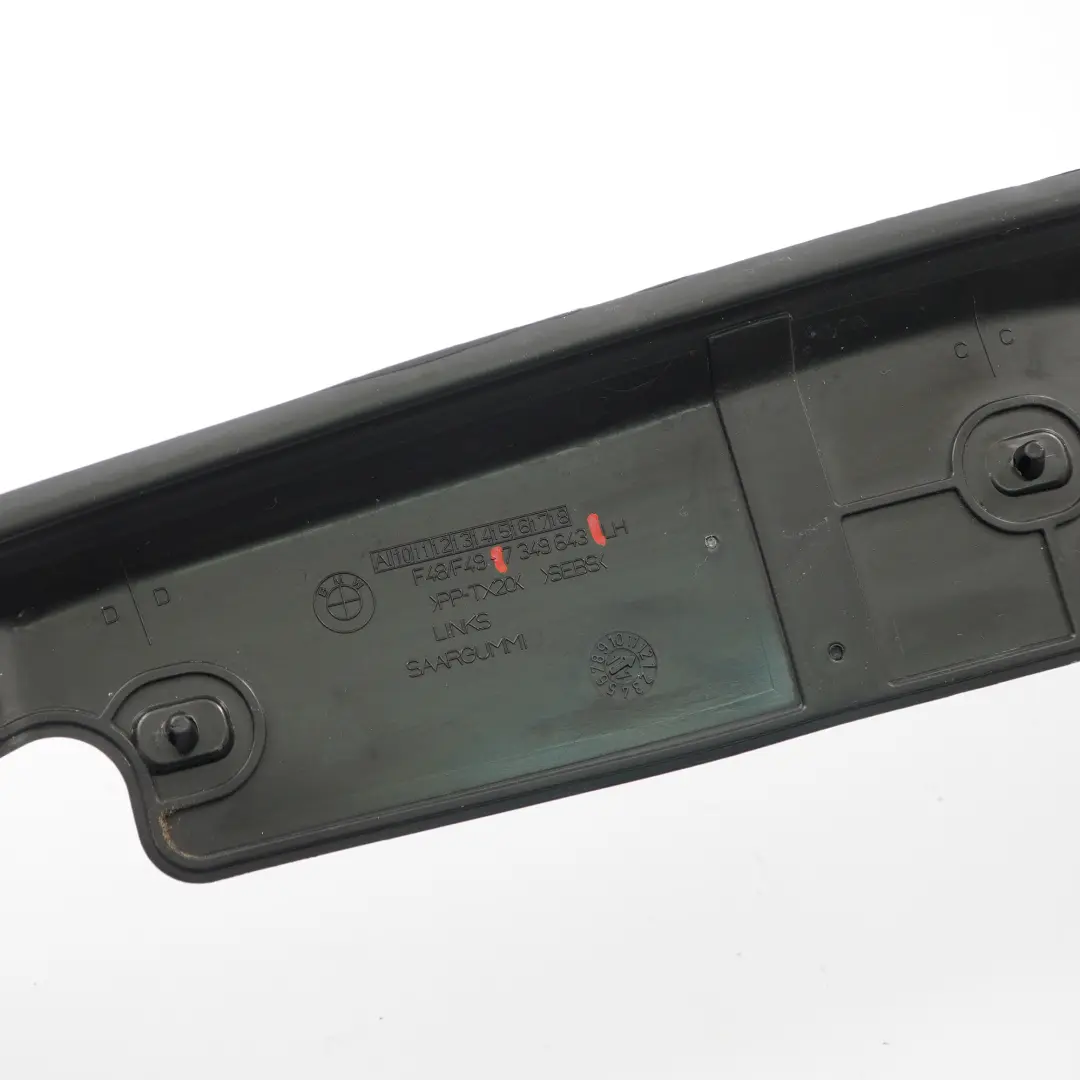 BMW X1 F48 Sello Puerta Delantero Izquierdo Canal Sellado Embellecedor - SKU 7349643 - Número de pieza 7349643