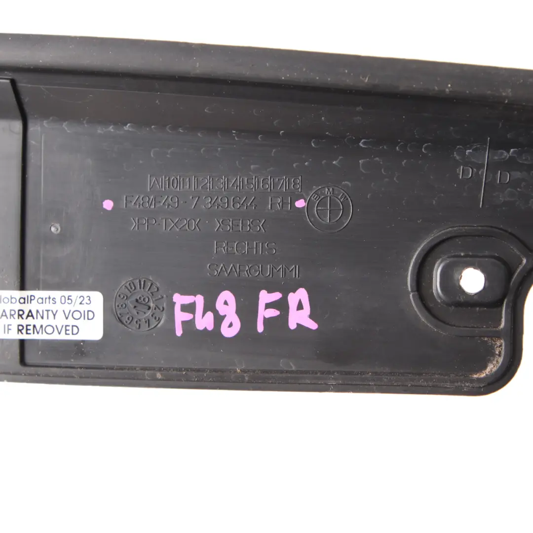 Türdichtung Vorne Rechts Lücke Trim Abdeckung Dichtung für BMW X1 F48 mit Teilenummer 7349644 BMW X1 F48 Türdichtung Vorne Rechts Lücke Trim Abdeckung Dichtung - SKU 7349644 - Teilenummer 7349644