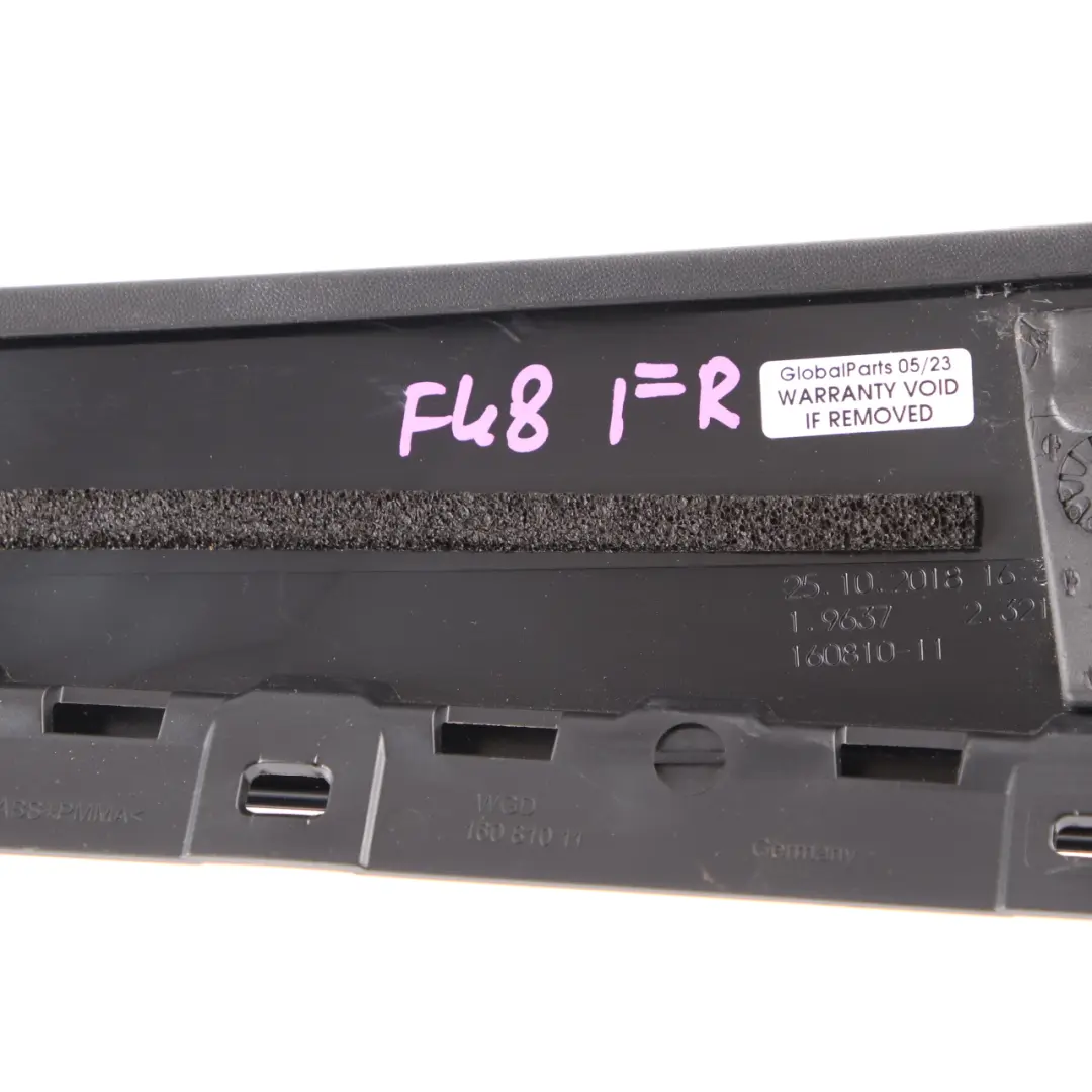 Fensterabdeckung Säulenabdeckung Vorne Rechts Tür Hochglanz für BMW X1 F48 mit Teilenummer 7349652 BMW X1 F48 Fensterabdeckung Säulenabdeckung Vorne Rechts Tür Hochglanz - SKU 7349652 - Teilenummer 7349652