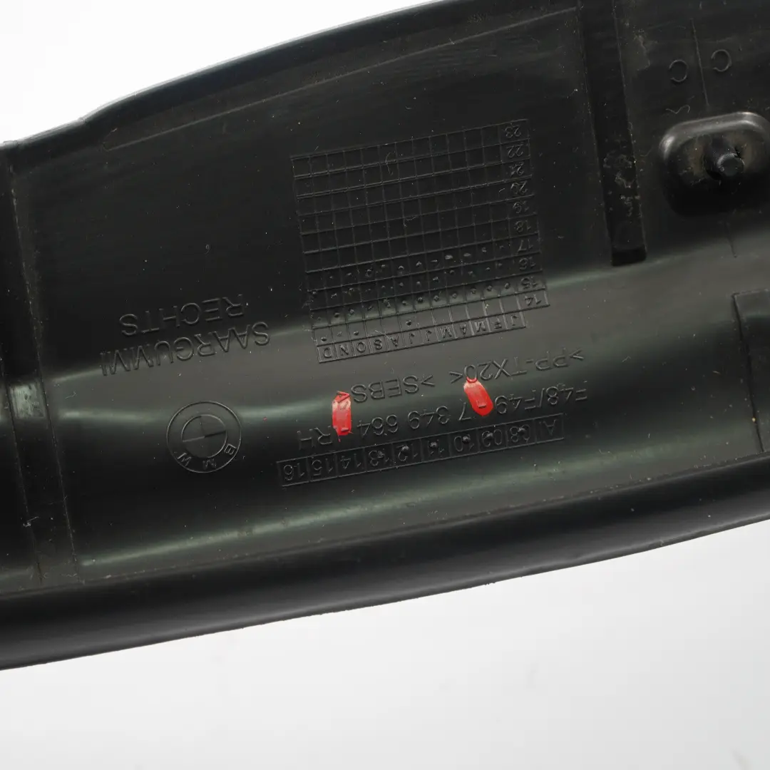 Puerta Trasera Derecha Sello de Goma para BMW X1 F48 con número de pieza 7349664 BMW X1 F48 Puerta Trasera Derecha Sello de Goma - SKU 7349664 - Número de pieza 7349664