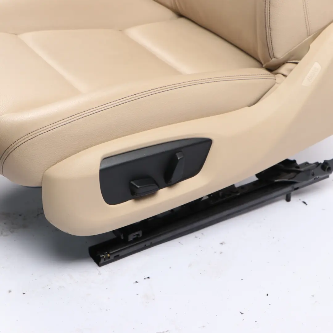 Front Seat BMW F10 F11 LCI Left N/S Heated Electric Leather Dakota Veneto Beige to with Part number 7349805 Front Seat BMW F10 F11 LCI Left N/S Heated Electric Leather Dakota Veneto Beige - SKU 7349805-1 - Part number 7349805
