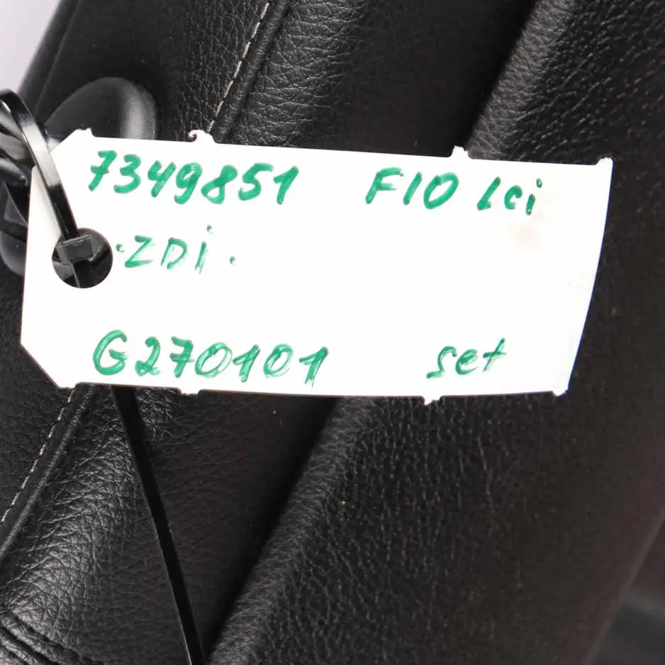  Leather Seats BMW F10 LCI M Sport Heated Black Exclusive Seam Front Rear Seat - SKU 7349851-1 - Part number 7349851