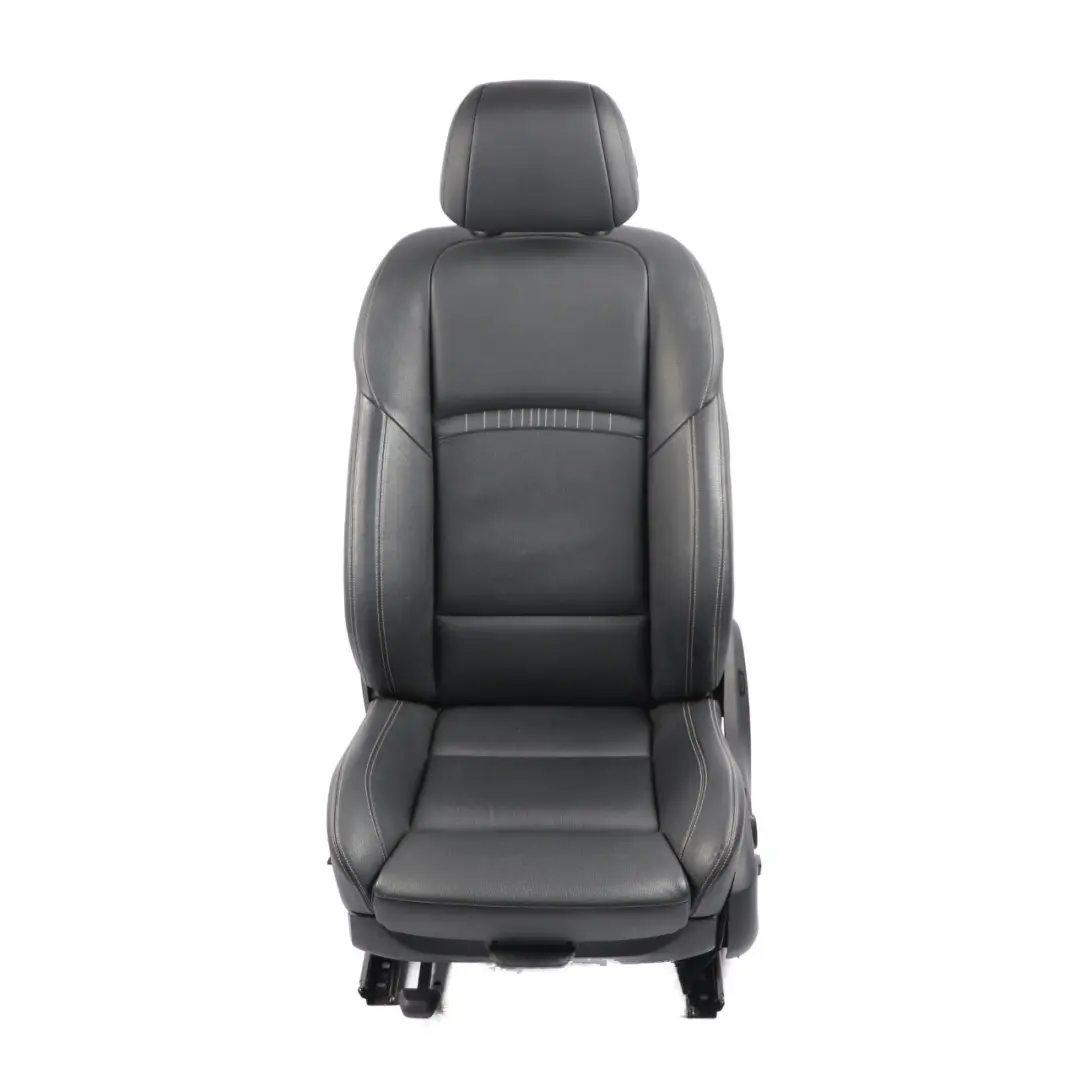 BMW F10 F11 LCI M-Sport Heated Front Left N/S Seat Leather Black Exclusive Seam - SKU 7349859-1 - Part number 7349859