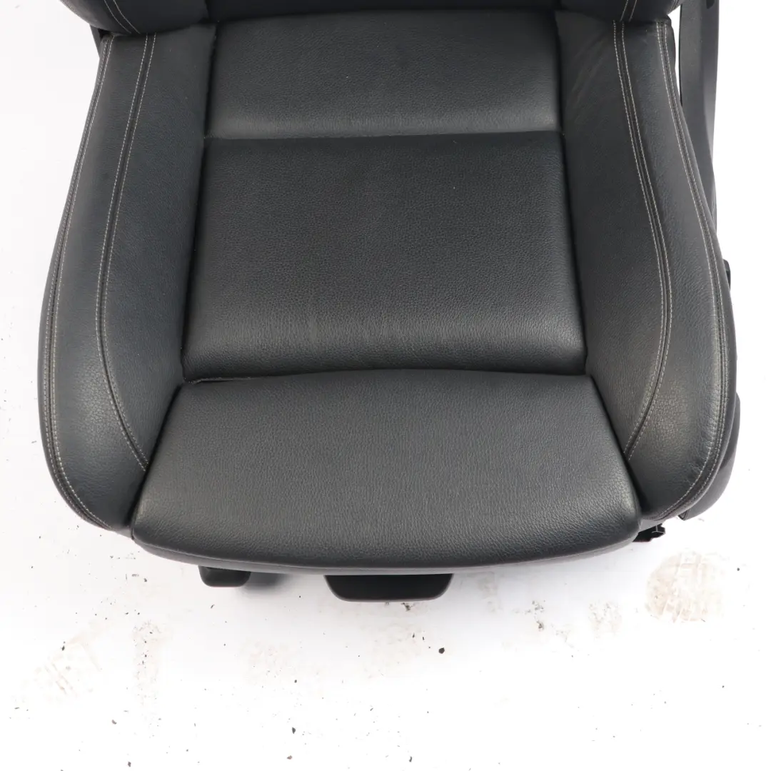 BMW F10 F11 LCI M-Sport Heated Front Left N/S Seat Leather Black Exclusive Seam - SKU 7349859-1 - Part number 7349859