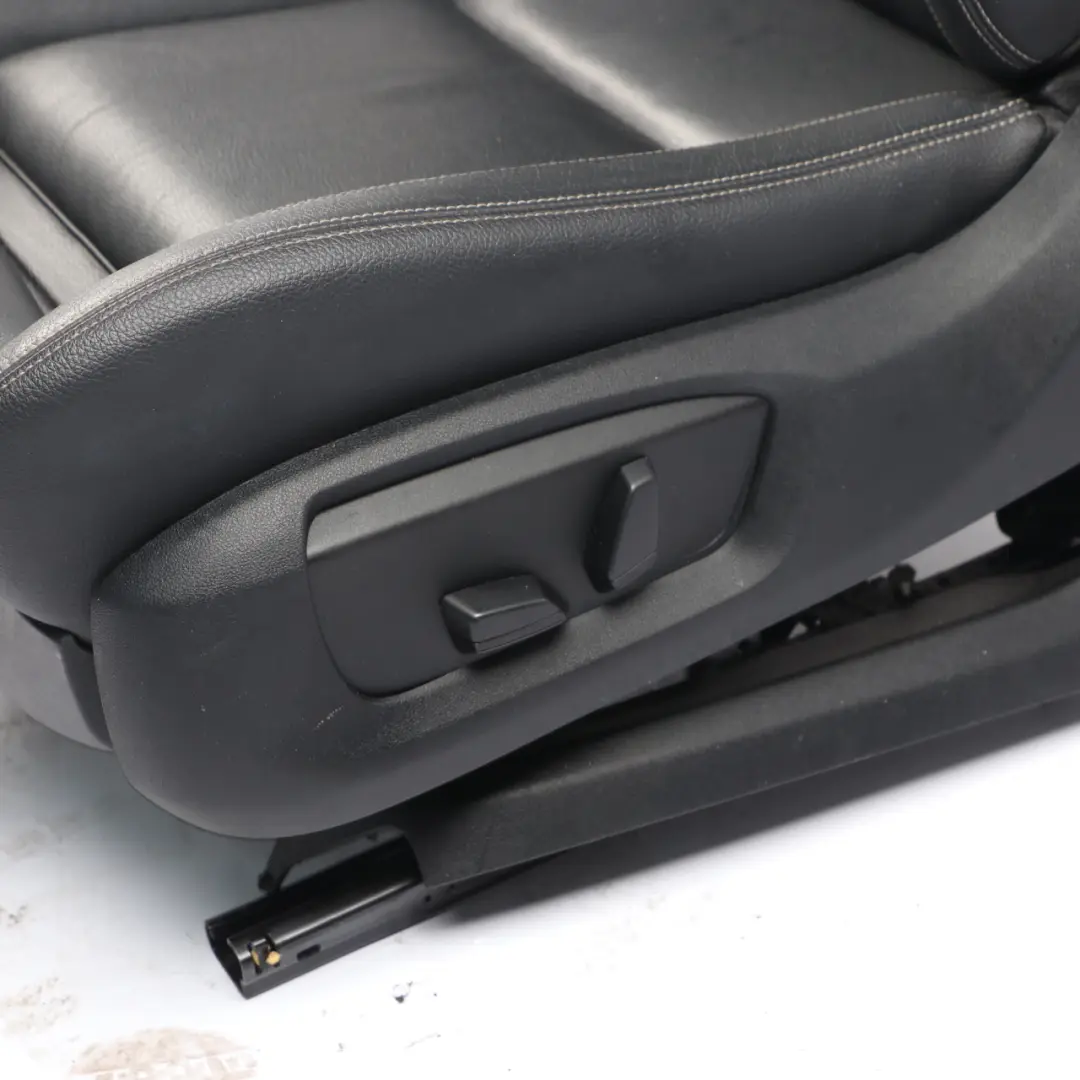 BMW F10 F11 LCI M-Sport Heated Front Left N/S Seat Leather Black Exclusive Seam - SKU 7349859-1 - Part number 7349859