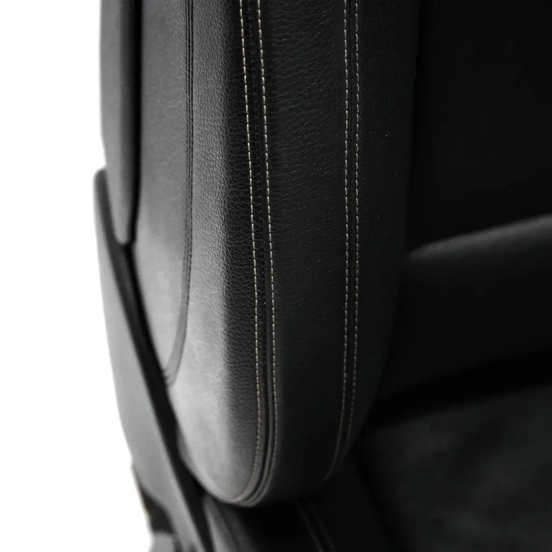 BMW F10 F11 LCI M-Sport Siège Avant Gauche Chauffant Cuir Noir Exclusive Seam - SKU 7349859-2 - Numéro de pièce 7349859