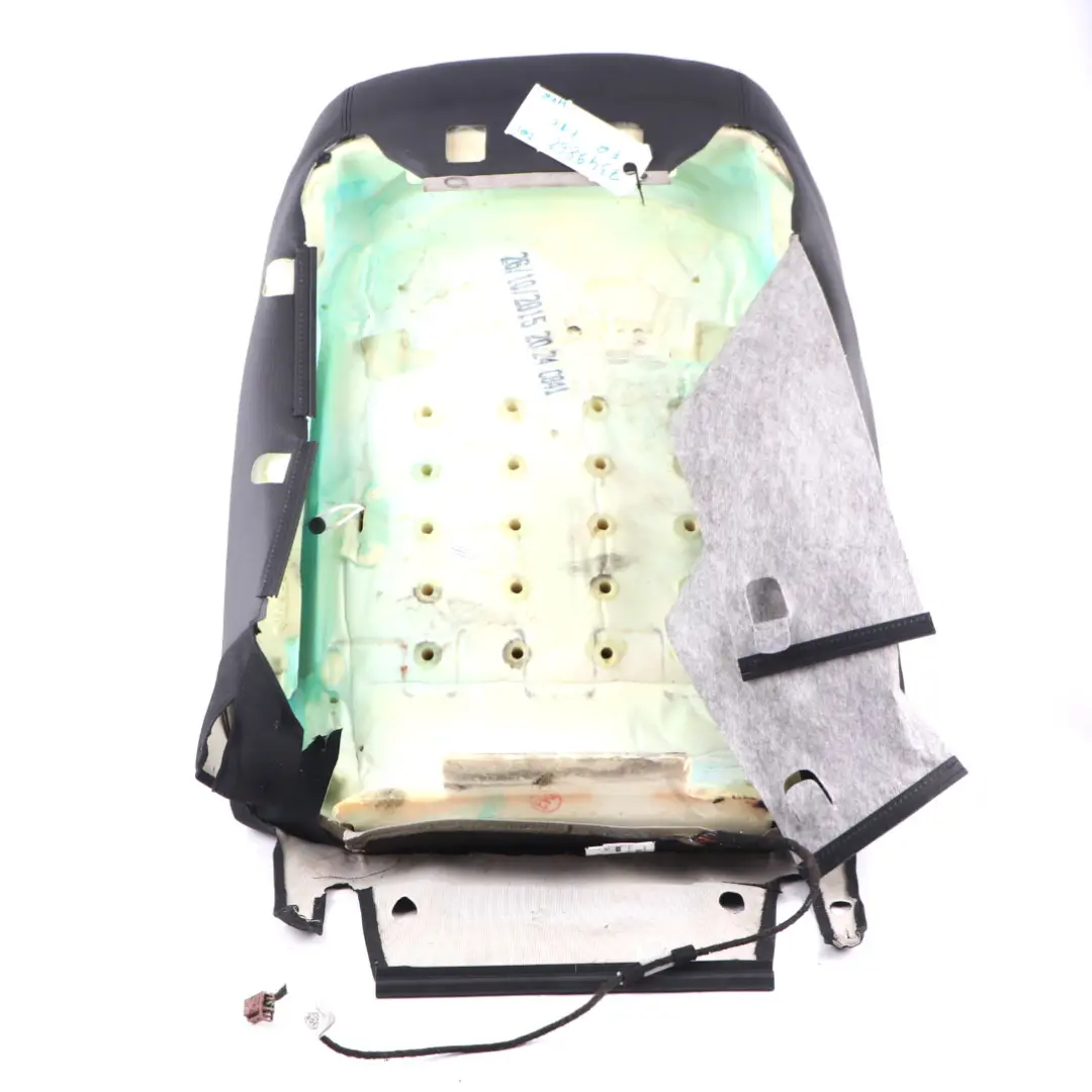  Sitz Lehnenbezug BMW F10 LCI Vorne Rechts Sportsitzbezug Schwarz Leder - SKU 7349862 - Teilenummer 7349862