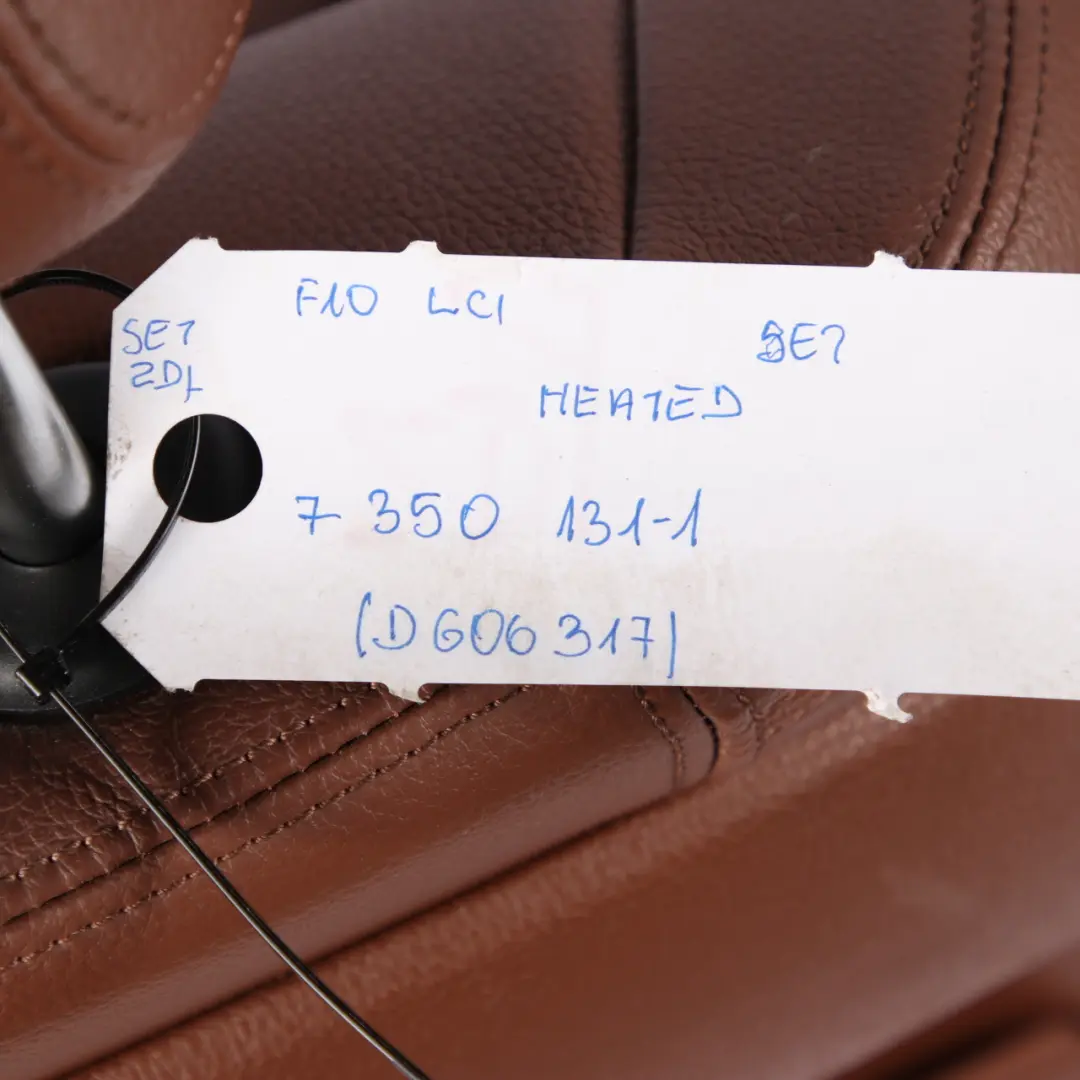 Seats BMW F10 LCI Heated Brown Leather Interior Front Rear Seat With Door Cards to with Part number 7350131 Seats BMW F10 LCI Heated Brown Leather Interior Front Rear Seat With Door Cards - SKU 7350131-1 - Part number 7350131