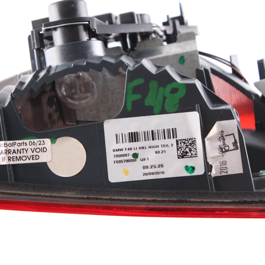 Feu Arrière de Coffre de Coffre Boot Hayon Gauche pour BMW X1 F48 à propos du numéro de pièce 7350697 BMW X1 F48 Feu Arrière de Coffre de Coffre Boot Hayon Gauche - SKU 7350697 - Numéro de pièce 7350697