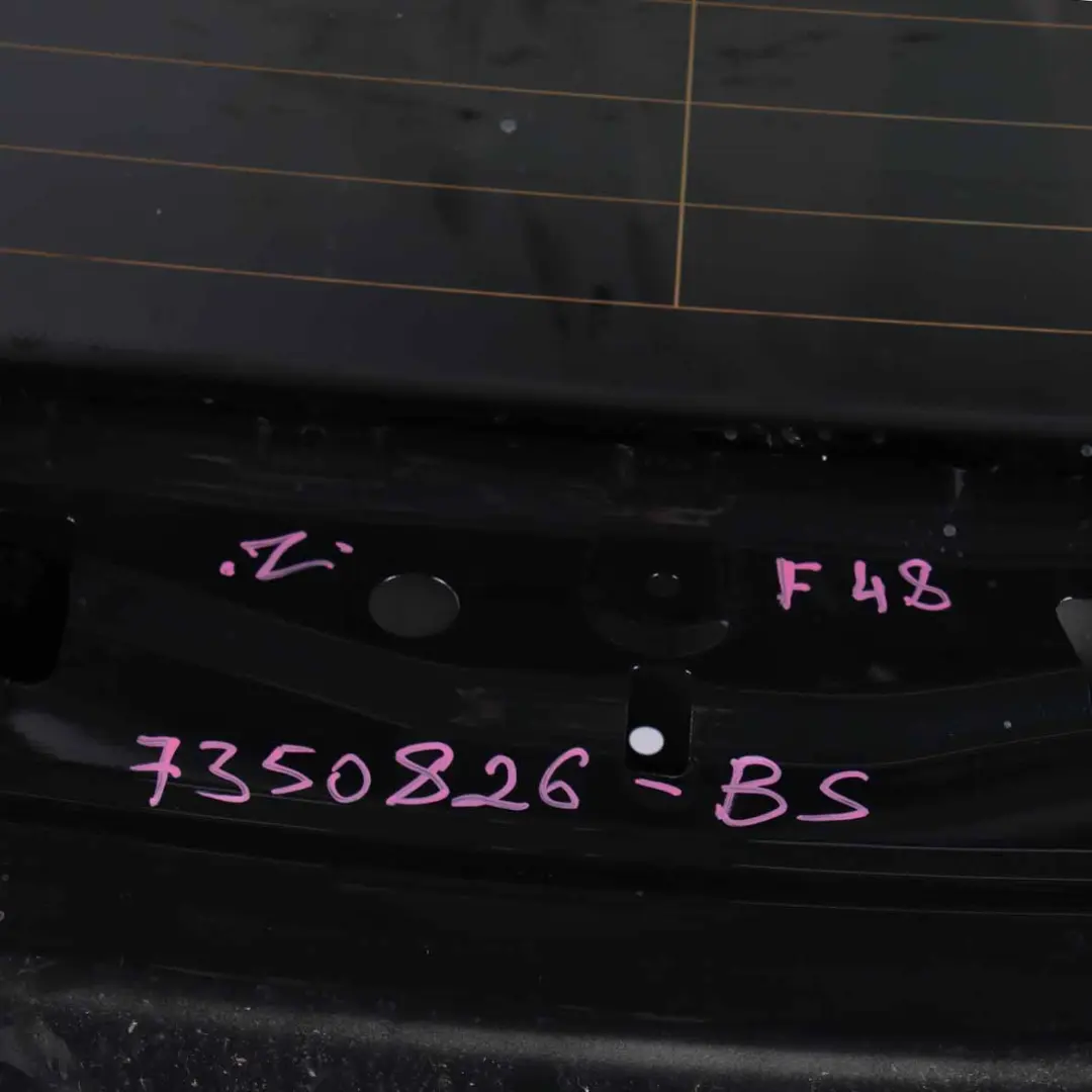 Boot Trunk Lid Tailgate Boot Lid Black Sapphire Metallic - 475 to BMW X1 F48 Rear with Part number 7350826 BMW X1 F48 Rear Boot Trunk Lid Tailgate Boot Lid Black Sapphire Metallic - 475 - SKU 7350826-BS - Part number 7350826