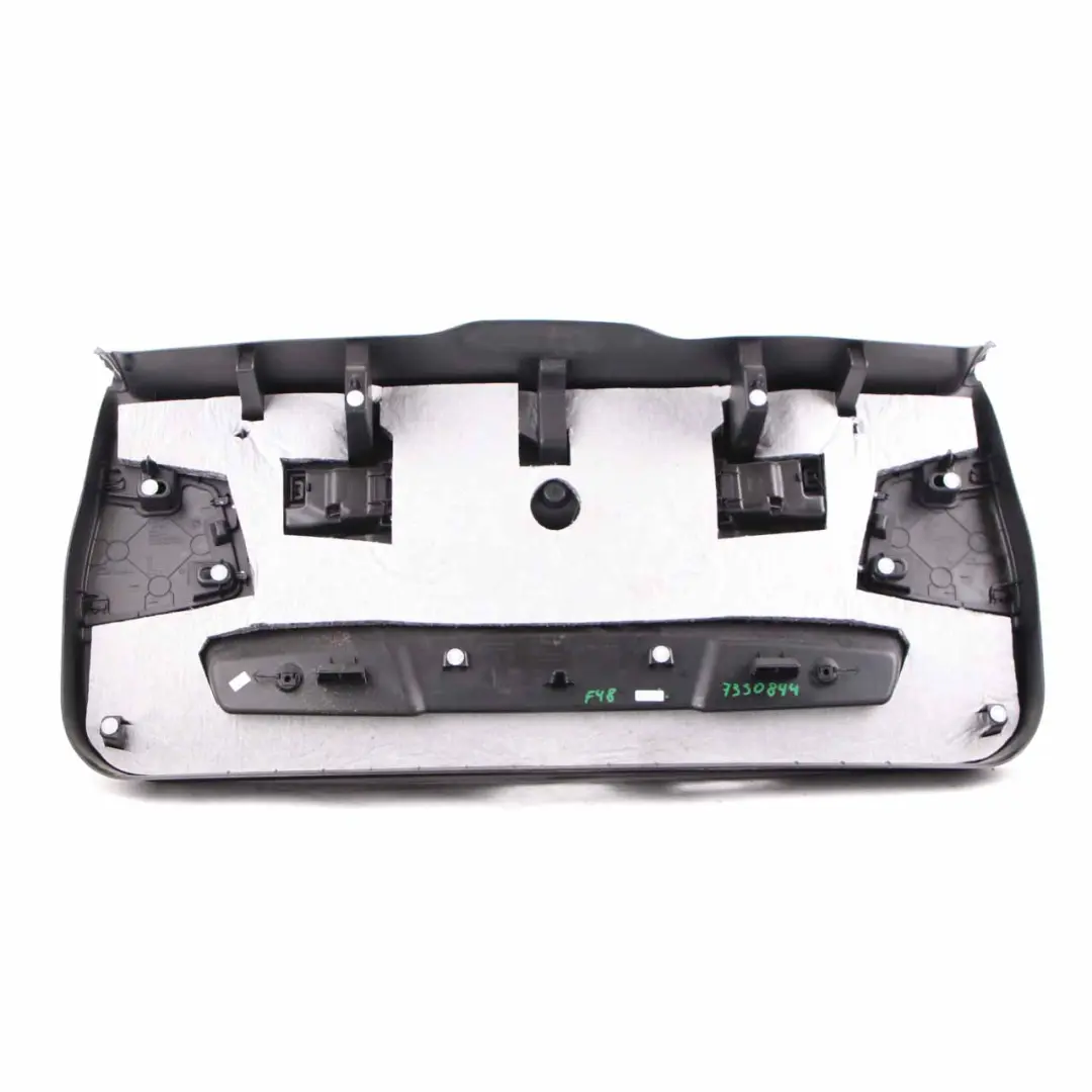 Boot Trunk Lid Tailgate Lower Interior Trim Panel Cover Black to BMW X1 F48 with Part number 7350851 BMW X1 F48 Boot Trunk Lid Tailgate Lower Interior Trim Panel Cover Black - SKU 7350851-1 - Part number 7350851