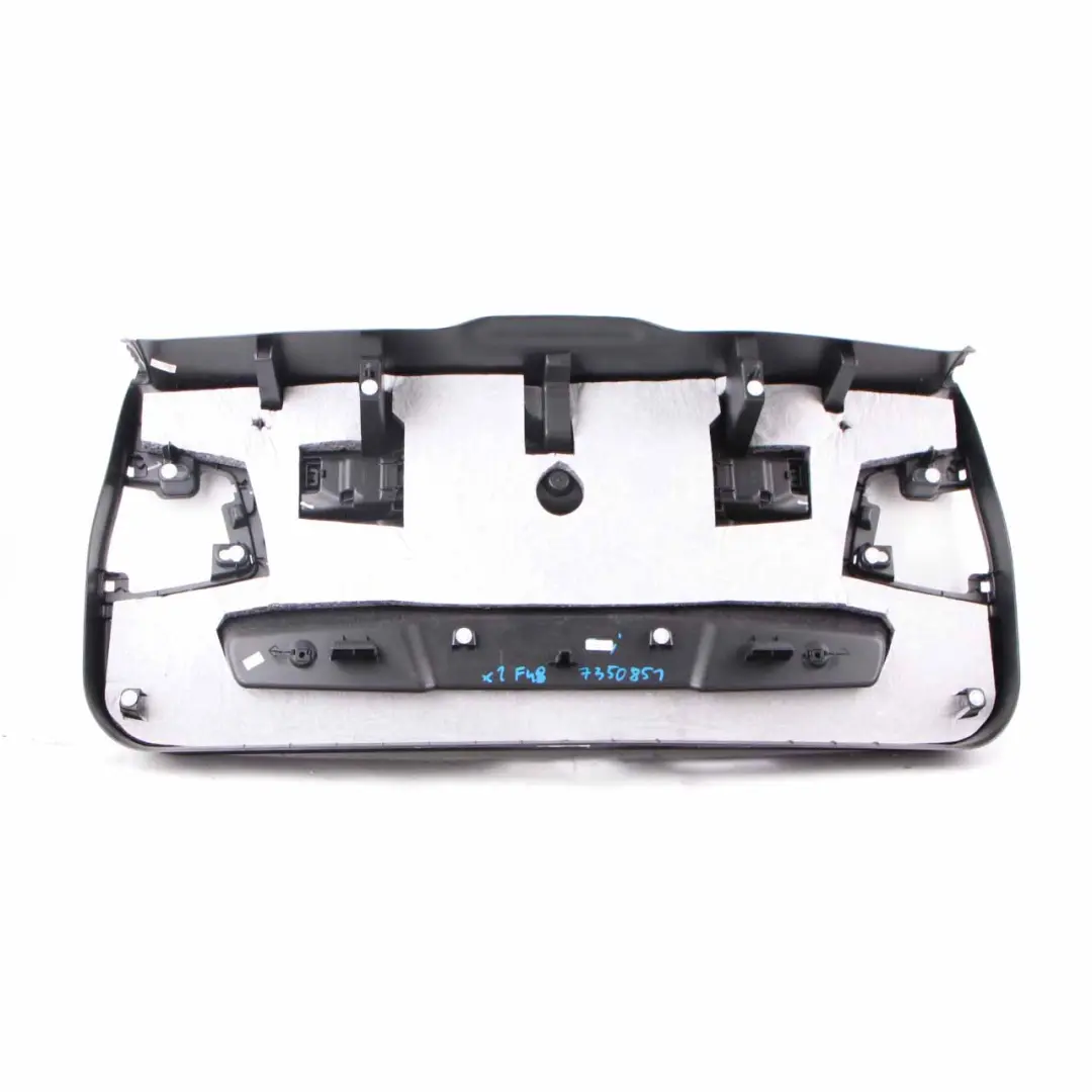 BMW X1 F48 Boot Trunk Lid Tailgate Lower Interior Trim Panel Cover Black - SKU 7350851 - Part number 7350851