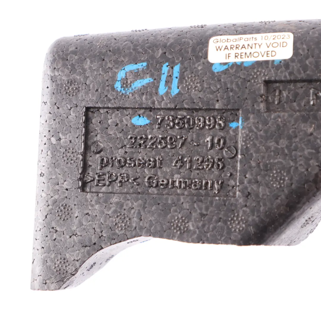 BMW G11 G12 Trunk Floor Panel Sound Insulation Trunk Pad Trim Right O/S - SKU 7350998 - Part number 7350998