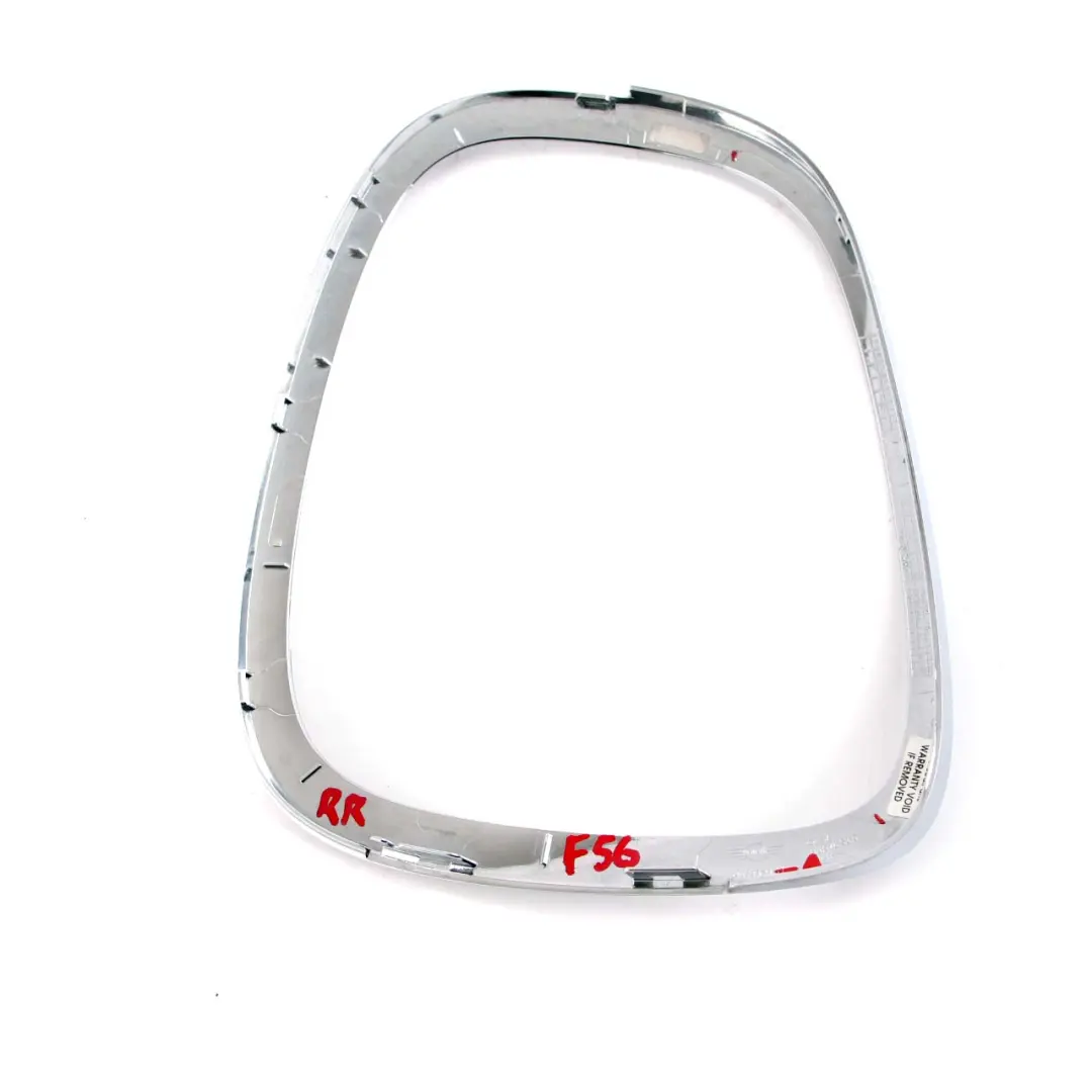 Mini Cooper 1 F55 F56 F57 Trim Ring Light Lamp Chrome Rear Right O/S 8495332 - SKU 7351432-1 - Part number 7351432
