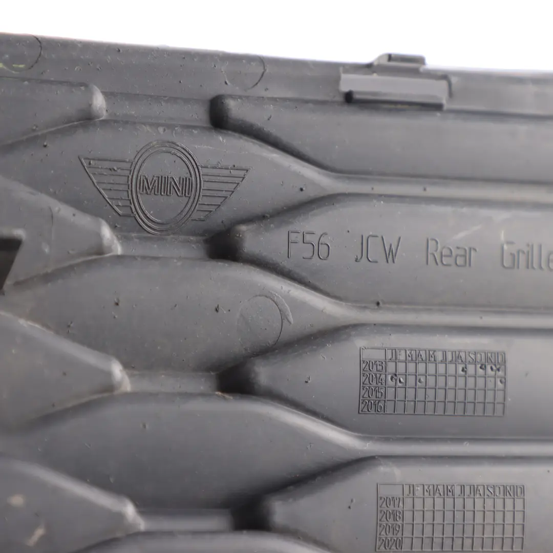 Bumper Right O/S Grid Grille Trim Panel to Mini F56 F57 Rear with Part number 7351654 Mini F56 F57 Rear Bumper Right O/S Grid Grille Trim Panel - SKU 7351654 - Part number 7351654