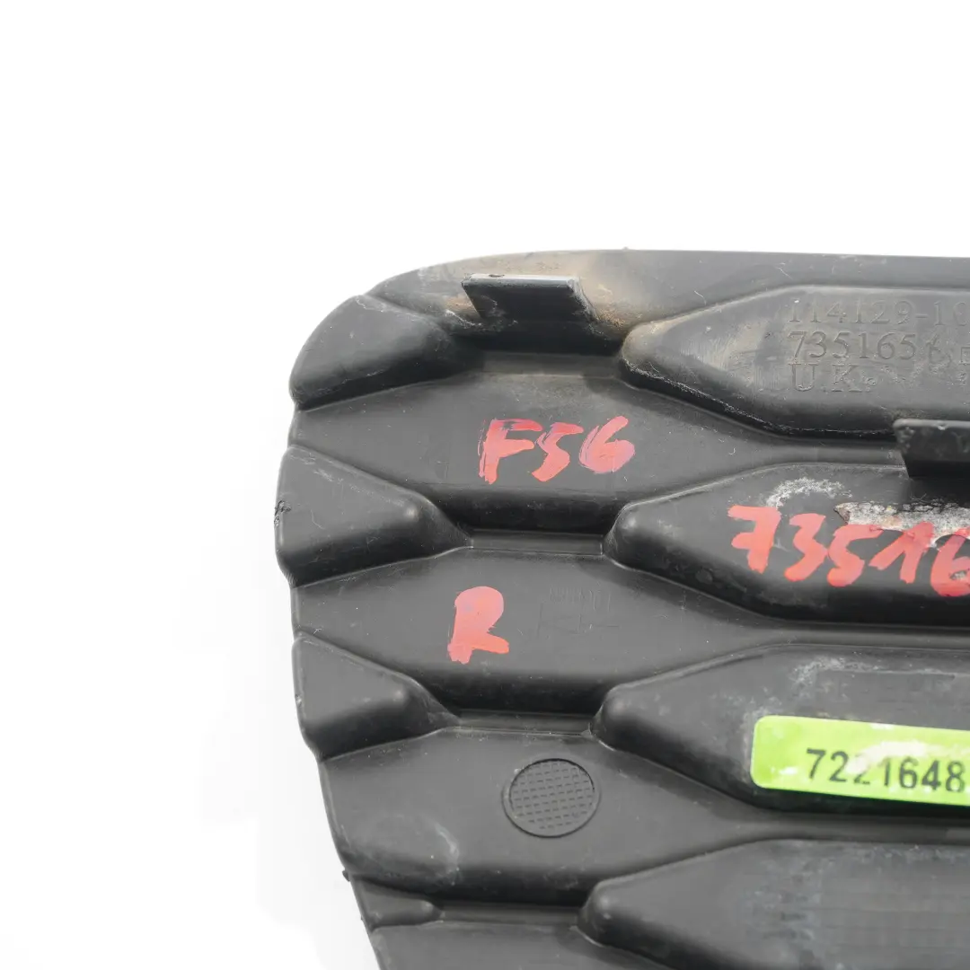  Rejilla parachoques trasero Mini Cooper JCW F55 F56 Aerokit Trim Derecha - SKU 7351656 - Número de pieza 7351656