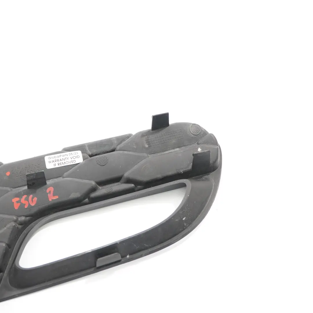 Rejilla parachoques trasero Mini Cooper JCW F55 F56 Aerokit Trim Derecha para con número de pieza 7351660 Rejilla parachoques trasero Mini Cooper JCW F55 F56 Aerokit Trim Derecha - SKU 7351660 - Número de pieza 7351660