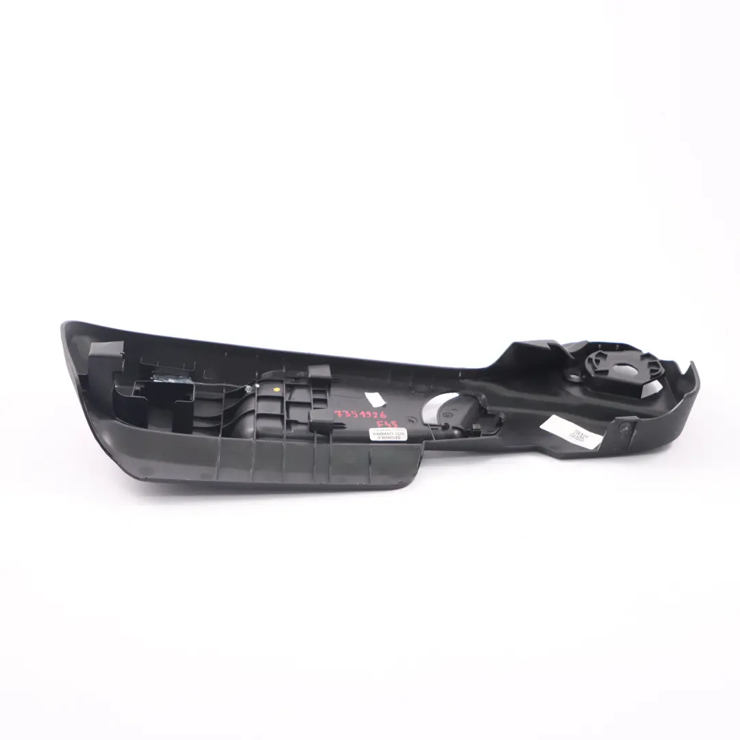 Front Right O/S Trim Panel Outer Black to BMW F45 F48 Seat Cover with Part number 7351926 BMW F45 F48 Seat Cover Front Right O/S Trim Panel Outer Black - SKU 7351926 - Part number 7351926