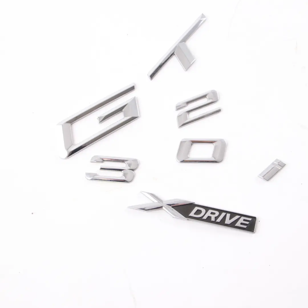 Lettering Emblem 320i xDrive Rear Boot Trunk Tailgate Adhered to BMW F34 GT with Part number 7351963 BMW F34 GT Lettering Emblem 320i xDrive Rear Boot Trunk Tailgate Adhered - SKU 7351963 - Part number 7351963