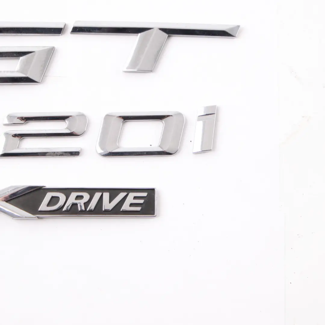 BMW F34 GT Lettering Emblem 320i xDrive Rear Boot Trunk Tailgate Adhered - SKU 7351963 - Part number 7351963