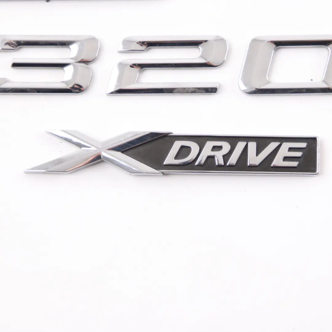 Lettering Emblem 320i xDrive Rear Boot Trunk Tailgate Adhered to BMW F34 GT with Part number 7351963 BMW F34 GT Lettering Emblem 320i xDrive Rear Boot Trunk Tailgate Adhered - SKU 7351963 - Part number 7351963