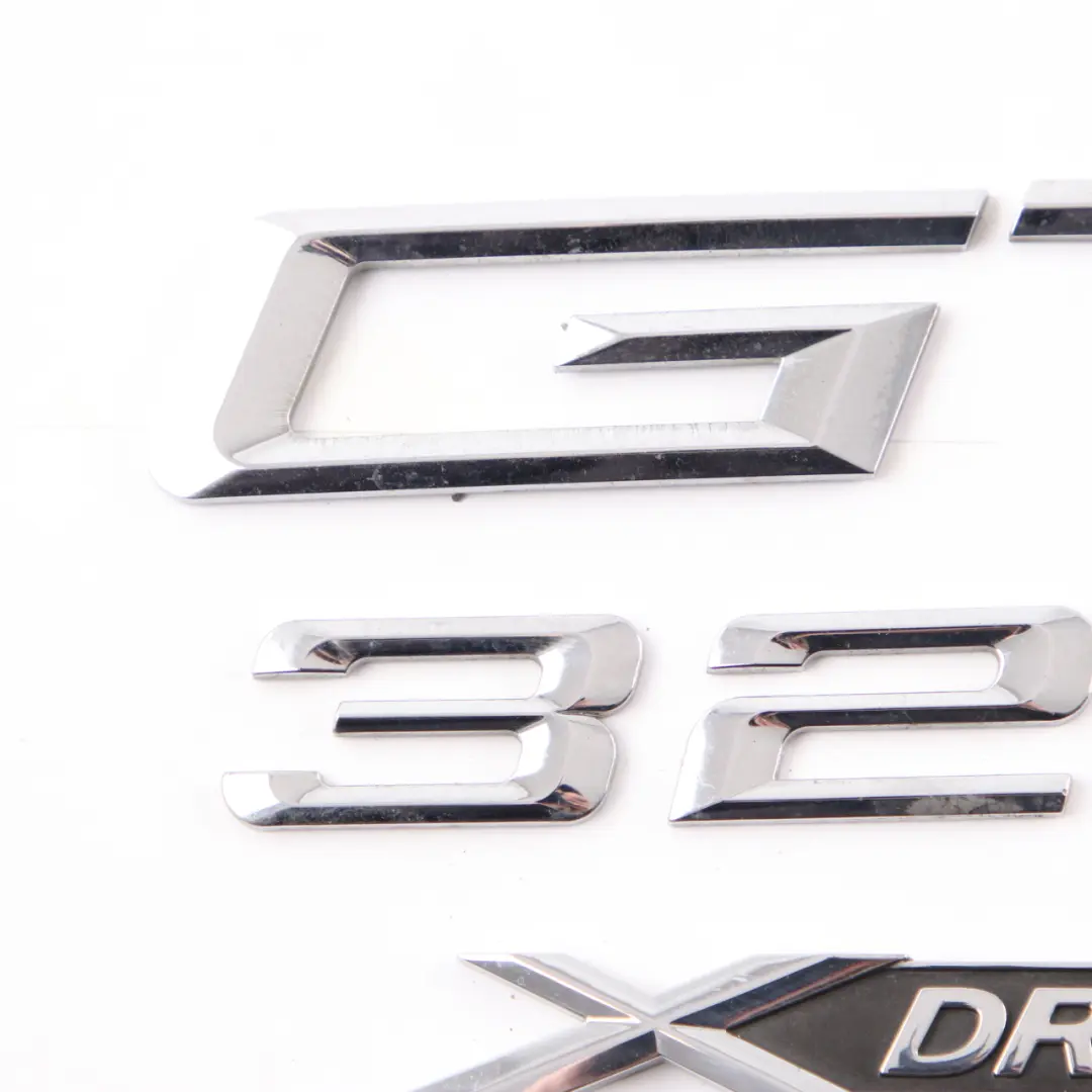 Lettering Emblem 320i xDrive Rear Boot Trunk Tailgate Adhered to BMW F34 GT with Part number 7351963 BMW F34 GT Lettering Emblem 320i xDrive Rear Boot Trunk Tailgate Adhered - SKU 7351963 - Part number 7351963