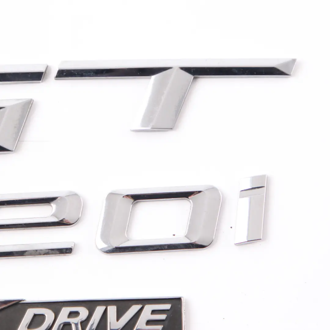 Lettering Emblem 320i xDrive Rear Boot Trunk Tailgate Adhered to BMW F34 GT with Part number 7351963 BMW F34 GT Lettering Emblem 320i xDrive Rear Boot Trunk Tailgate Adhered - SKU 7351963 - Part number 7351963