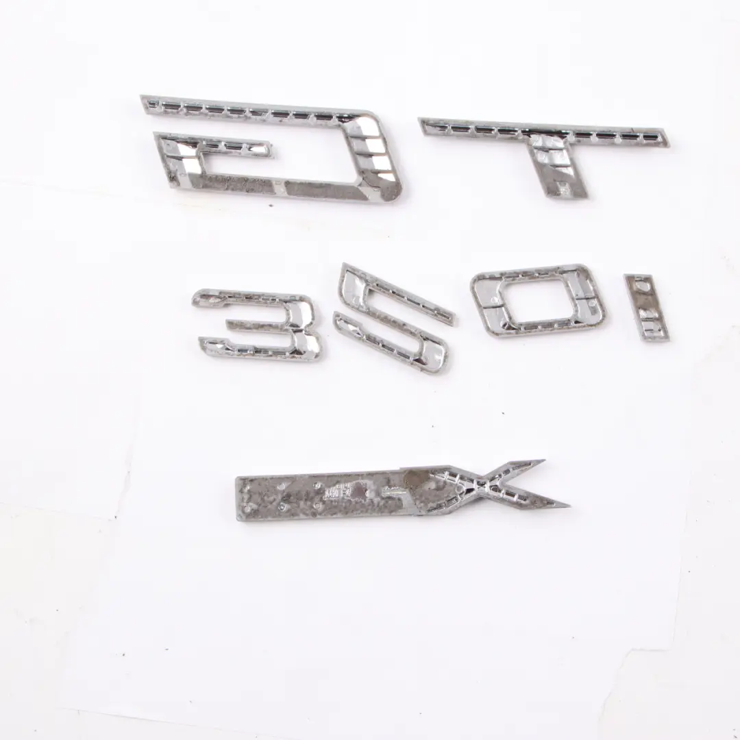 BMW F34 GT Lettering Emblem 320i xDrive Rear Boot Trunk Tailgate Adhered - SKU 7351963 - Part number 7351963