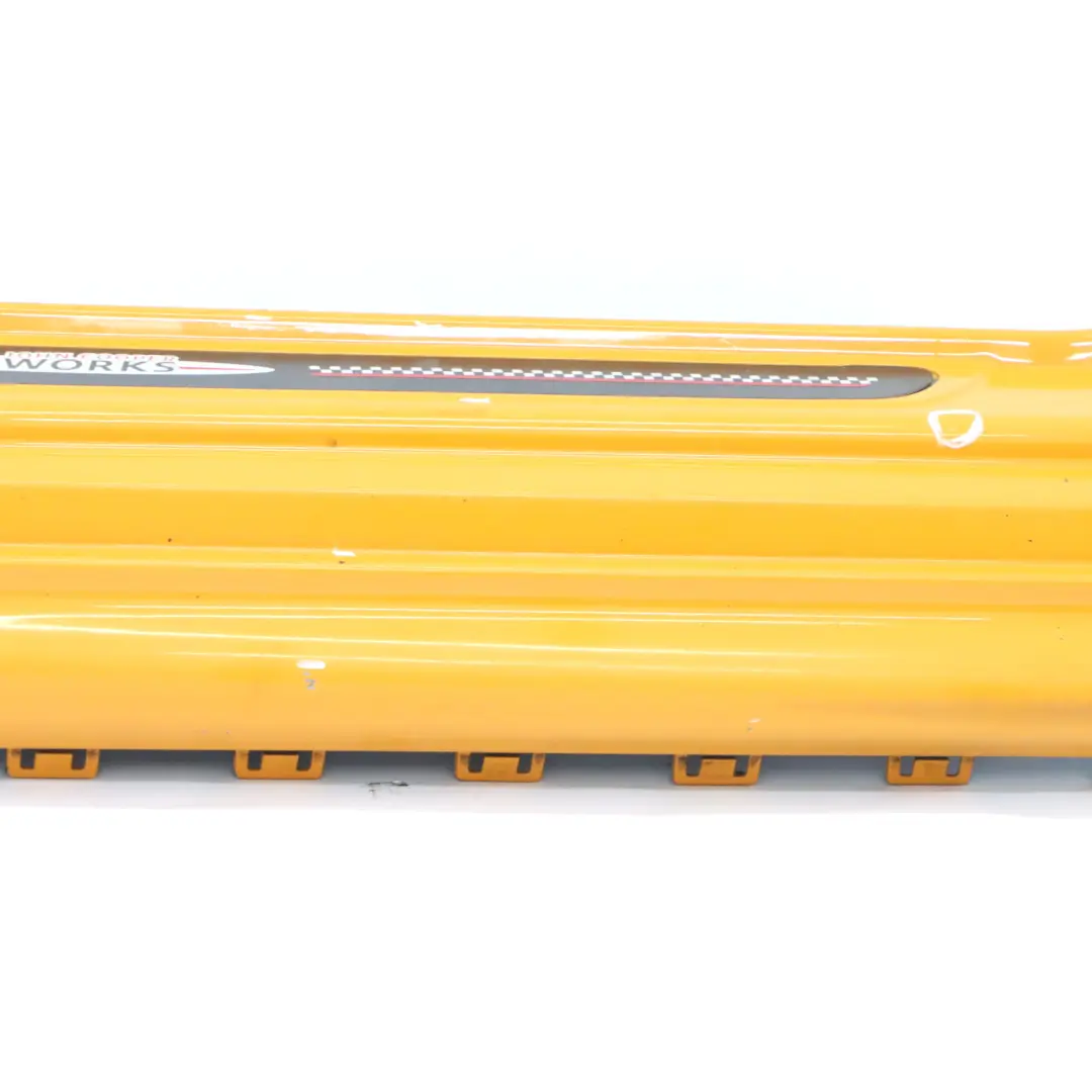 Side Skirt Left N/S JCW Sill Side Cover Rocker Panel Volcanic Orange to Mini F56 with Part number 7352151 Mini F56 Side Skirt Left N/S JCW Sill Side Cover Rocker Panel Volcanic Orange - SKU 7352151-VOR - Part number 7352151