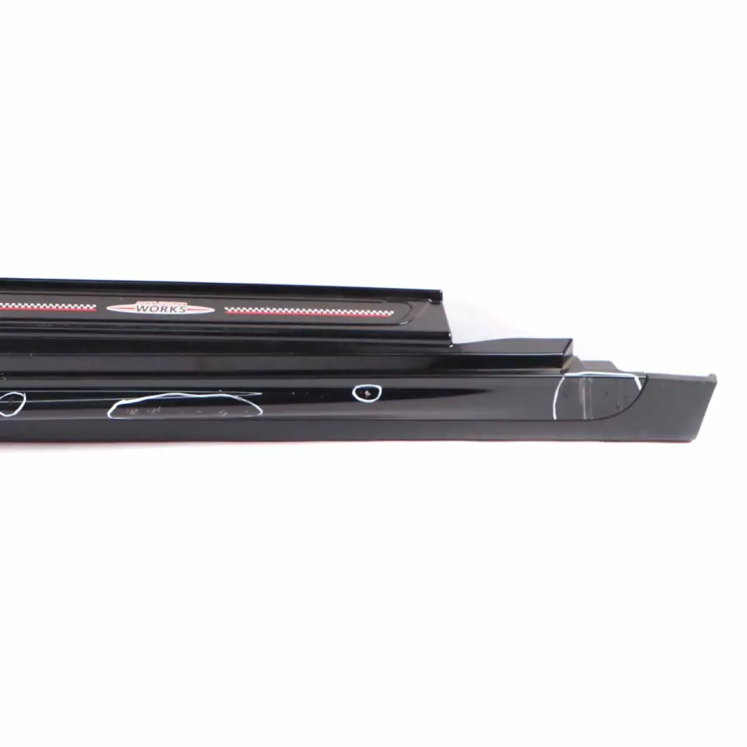 Side Skirt Right O/S JCW Sill Cover Rocker Panel Midnight Black - A94 to Mini F56 with Part number 7352152 Mini F56 Side Skirt Right O/S JCW Sill Cover Rocker Panel Midnight Black - A94 - SKU 7352152 - Part number 7352152