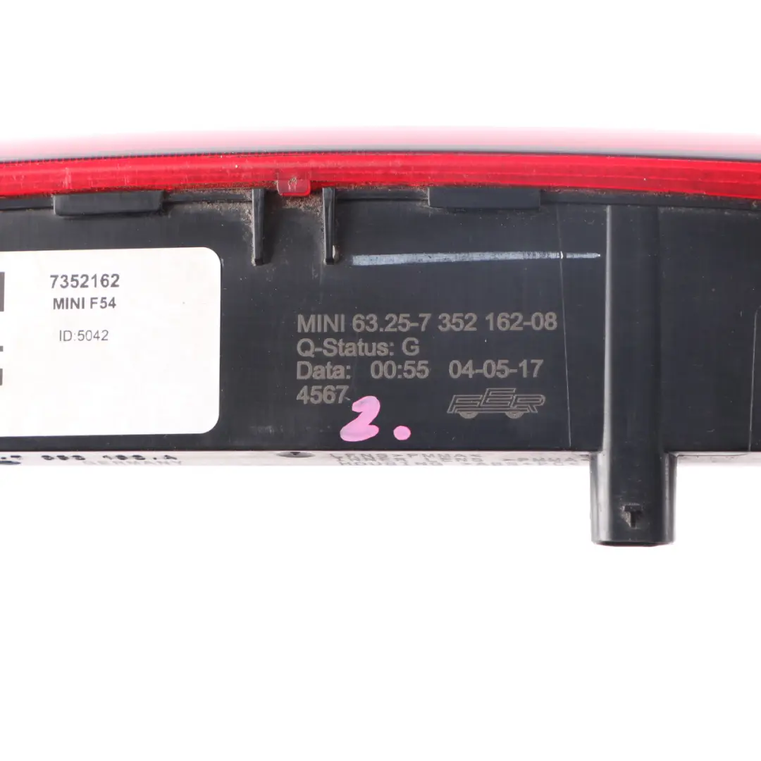 Brake Light Mini F54 Clubman Third Stop Lamp Center Top Spoiler Light to with Part number 7352162 Brake Light Mini F54 Clubman Third Stop Lamp Center Top Spoiler Light - SKU 7352162 - Part number 7352162